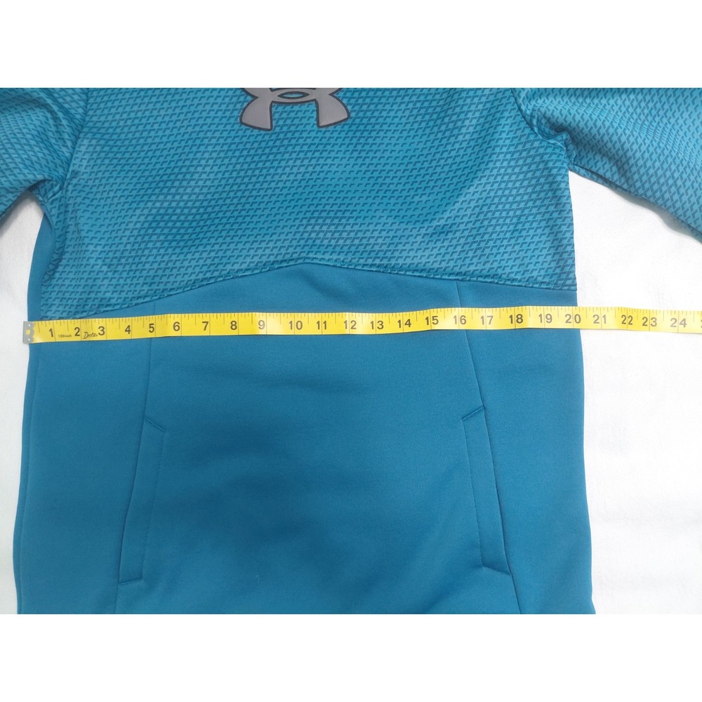 Under Armour Hoddie Mens Blue ColdGear Storm Pullover Sweatshirt YXL Boys - Picture 7 of 13